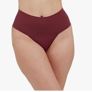 SPANX Red High-Waisted Panties with Wide Waistband